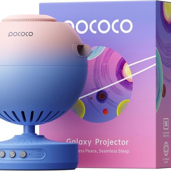 Galaxy Star Projector for Bedroom with Replaceable Optical Film Discs Home Plan